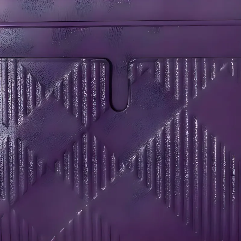 Burberry Check 4 Slot Card Holder Royal Purple-2