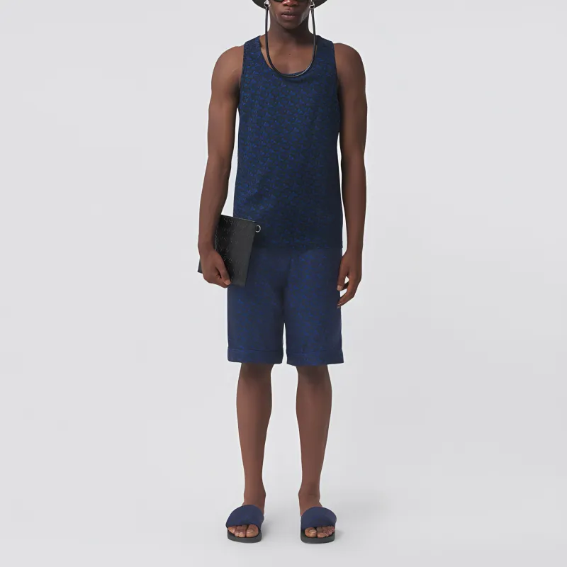 Burberry Tank Tops Men Blue-1