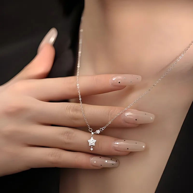 KEMLAIDA 999 Fine Silver Necklaces Women's-3