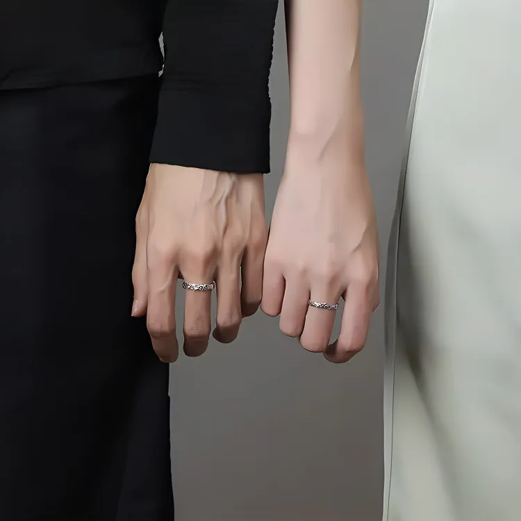 ALIEN BANG S999 Fine Silver Rings Unisex-3