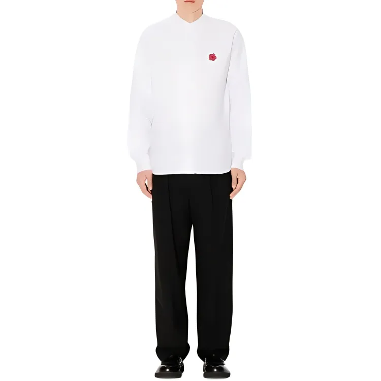 KENZO Boke Flower Embroidered Oxford Shirt-2