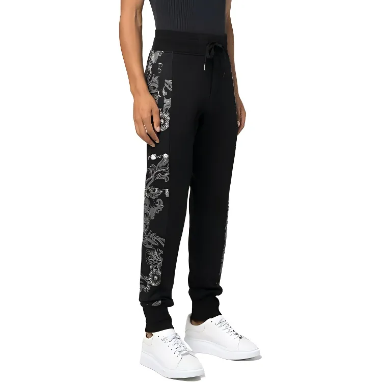 VERSACE JEANS COUTURE Baroque-Printed Drawstring Track Pants-4