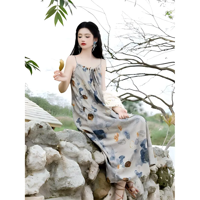 PUREIDOL Slip Dresses Women's Camisole Dress-3