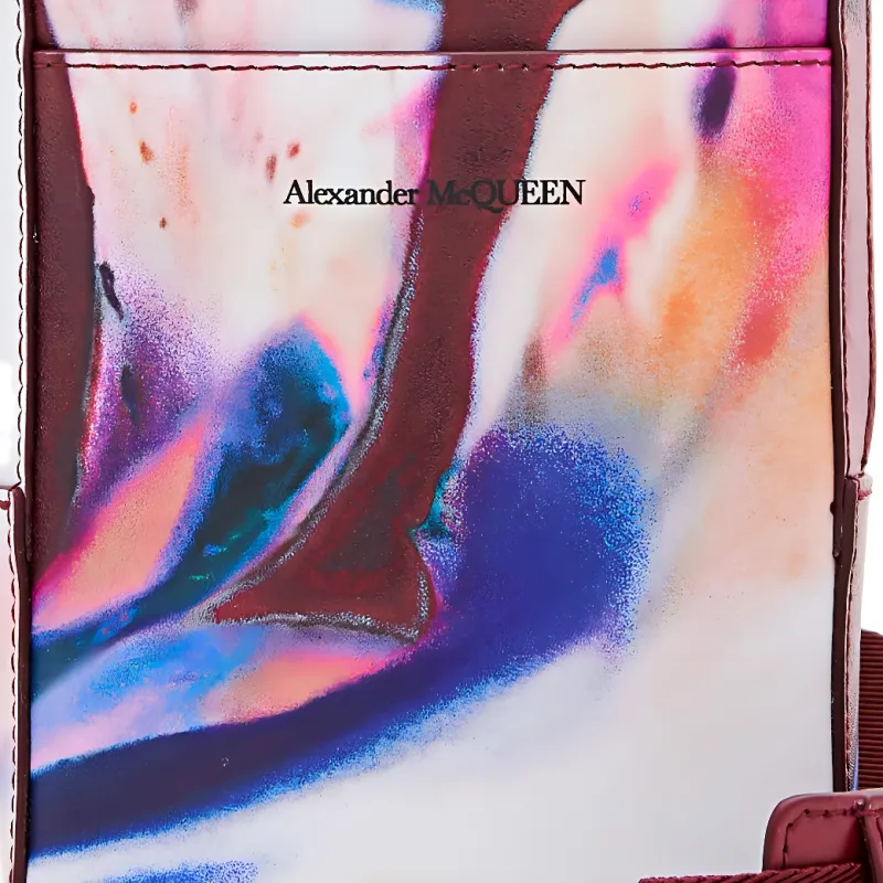 Alexander McQueen Leather Shoulder Bag Crossbody Bag Sling Bags Men's Multicolor-6