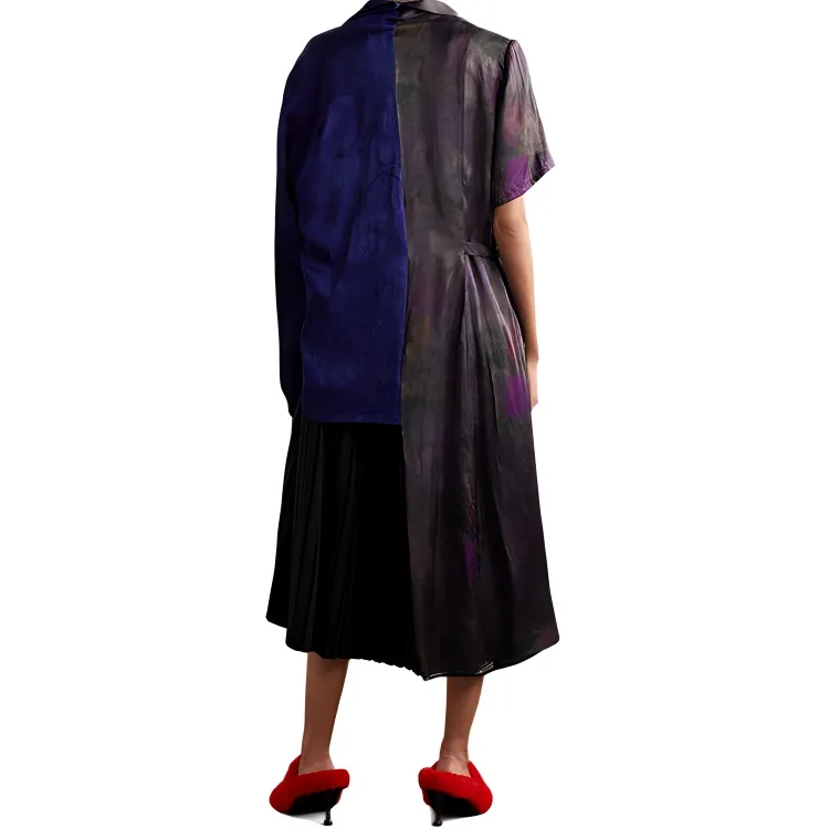 Balenciaga SS21 Long-Sleeved Dresses Regular Fit Women's Blue-3