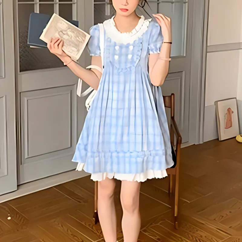 TUSHIFEI Short Sleeved Dress Women's-2