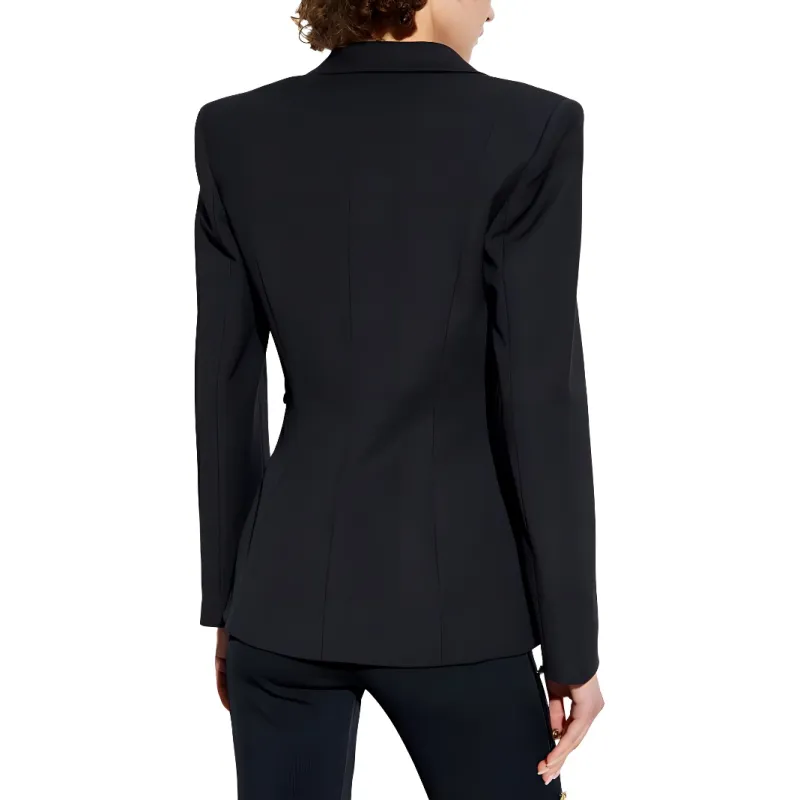 VERSACE JEANS COUTURE Buckled Long Sleeve Blazer-3