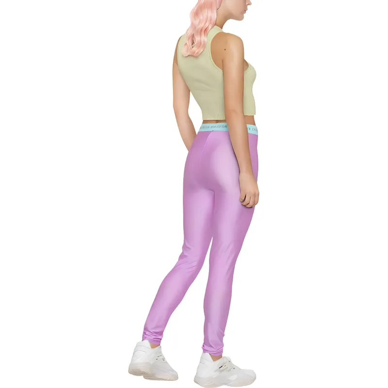VERSACE JEANS COUTURE Leggings Women's Purple-3