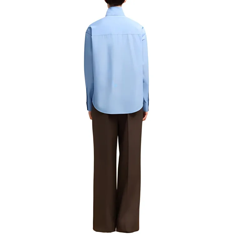 AMIPARIS Scarf collar Cotton Shirt-2