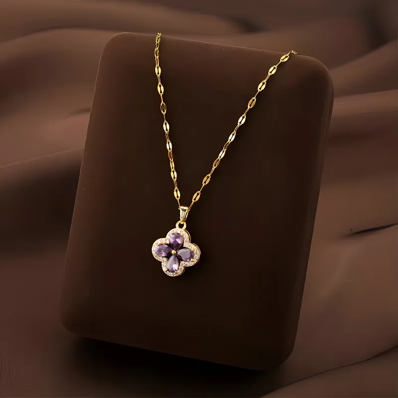 ALI THE FOX Titanium Steel Necklaces Women's-1