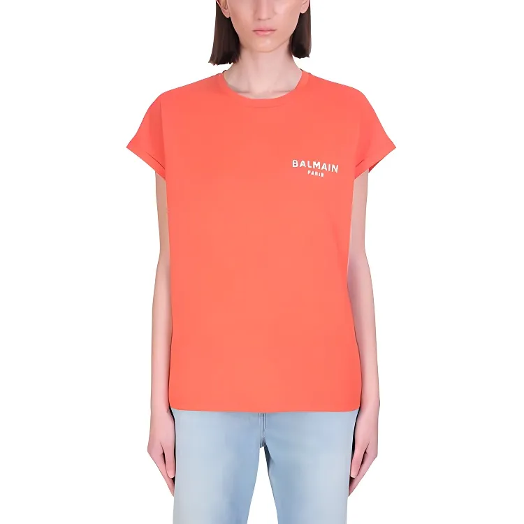 BALMAIN T Shirts Women's Orange-2