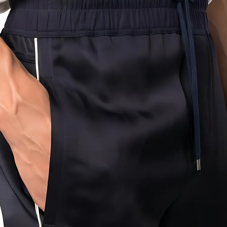 SAINT LAURENT Drawstring Track Trousers-4