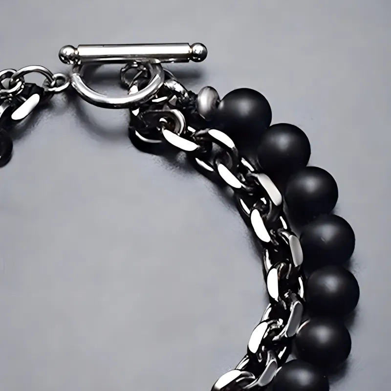 MUXIANG Map Stone Bracelets Unisex-2