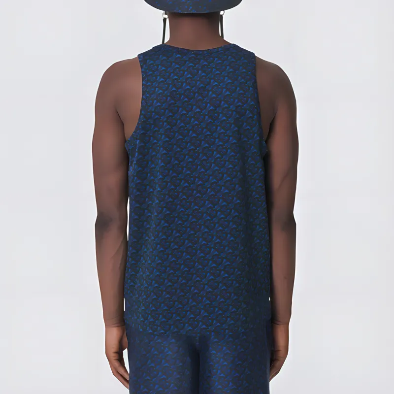 Burberry Tank Tops Men Blue-3