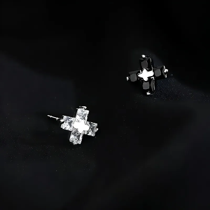 ETAHLOVE S925 Silver Stud Earrings Unisex-11