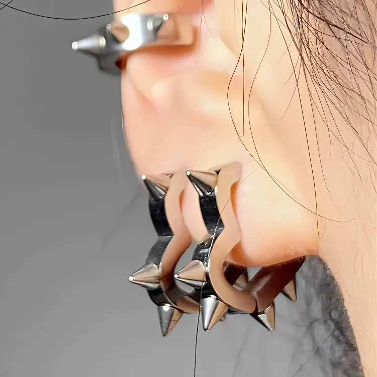 JKEM Stainless Steel Earrings Unisex-3