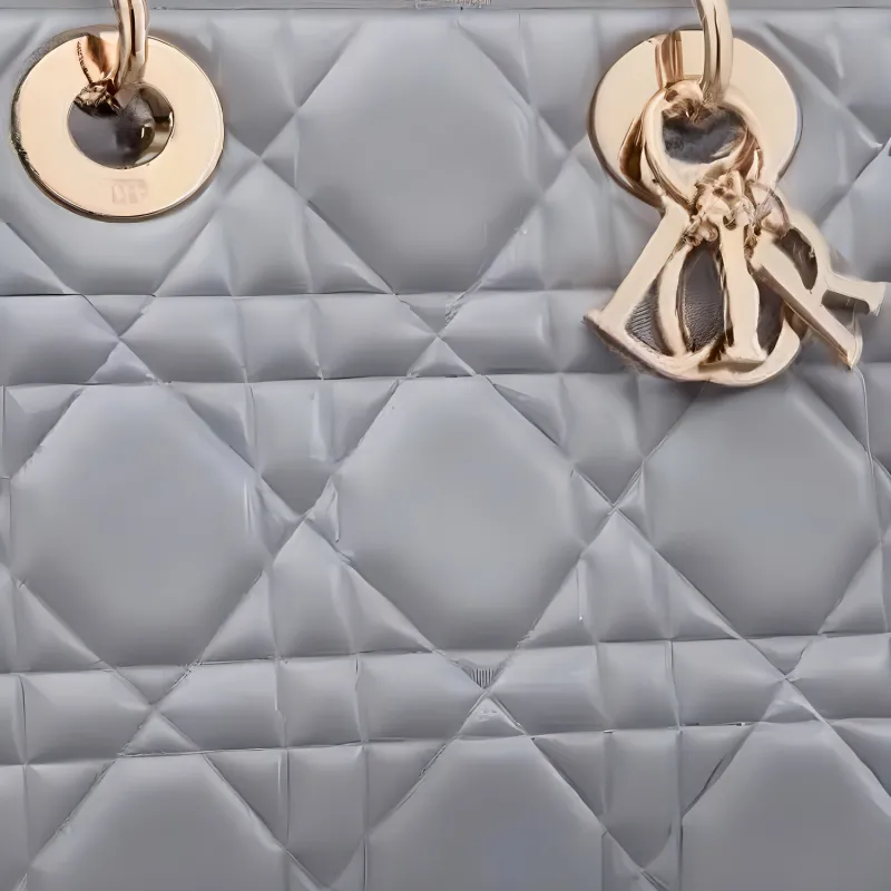 DIOR Calfskin Daisie Bag Shoulder Bag Crossbody Bag Handbag Medium Size Women's Powder Blue-1