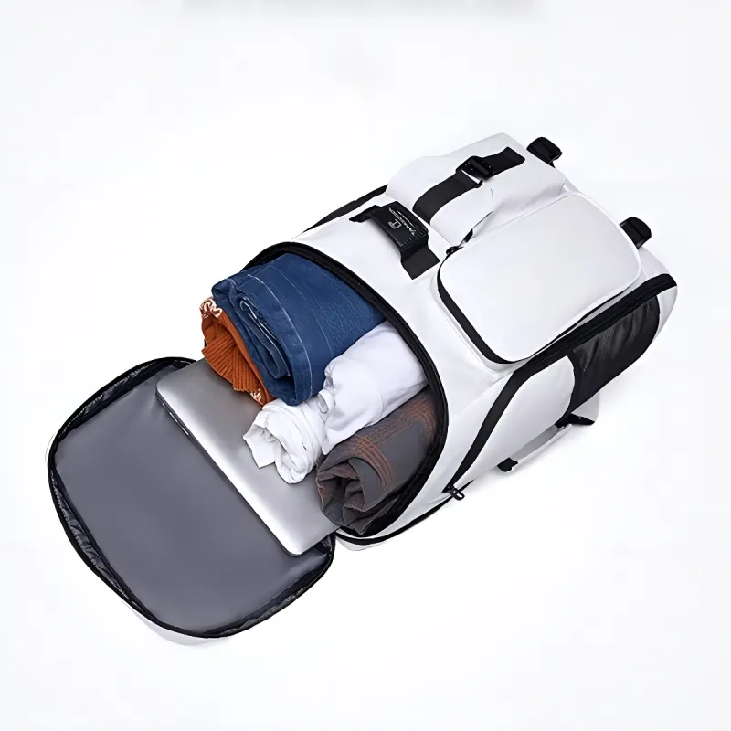 COLINS KEIRS Fabric Backpack Unisex White-5