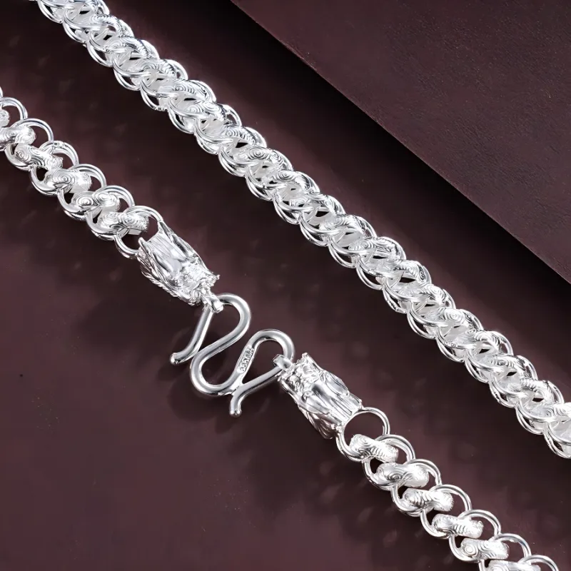 UZIID Sterling Silver Necklaces Unisex-2