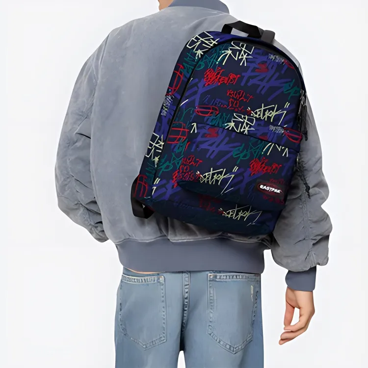 EASTPAK Polyester Backpack Regular Men's Marine Blue-4