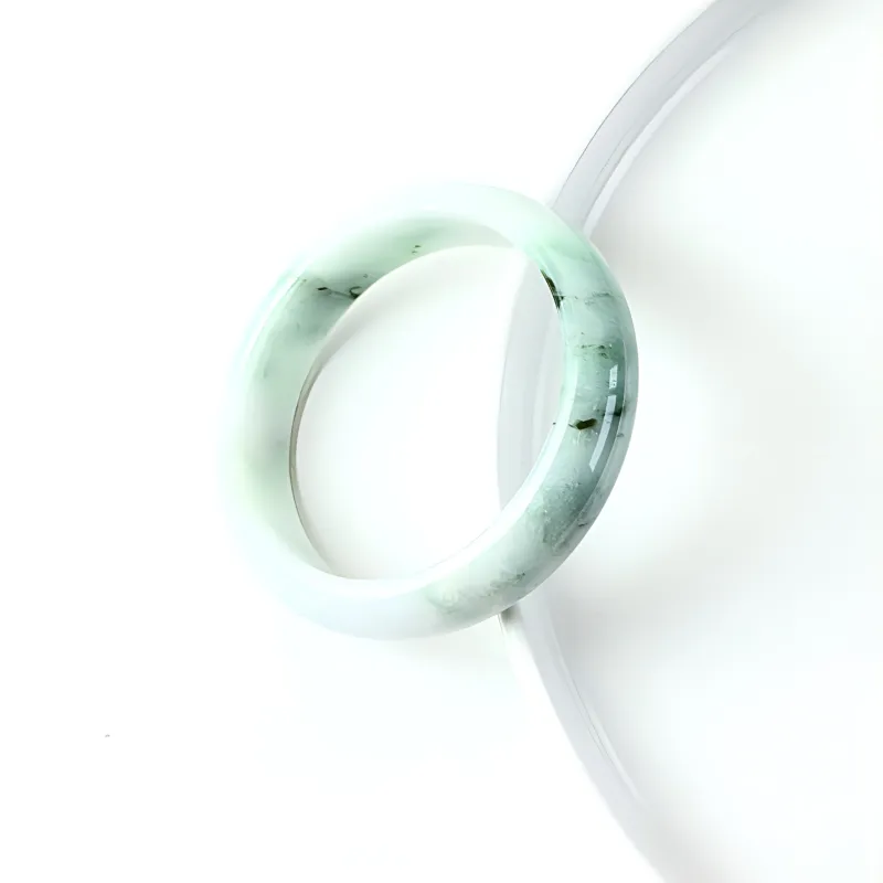 South Asia Bean Type Jadeite Bangles Unisex-5