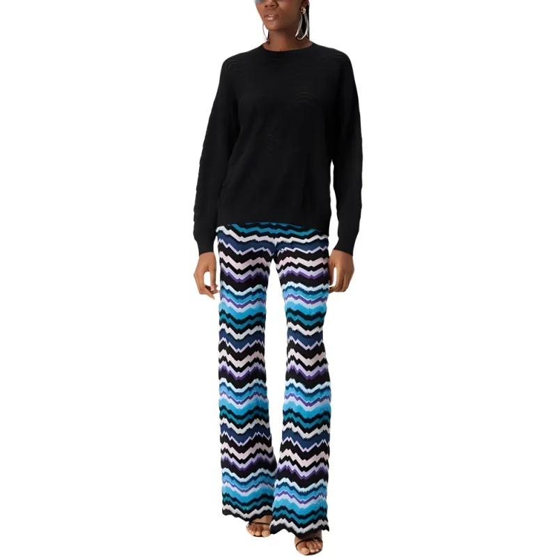 MISSONI Greek Zig Zag Motif Trousers-1