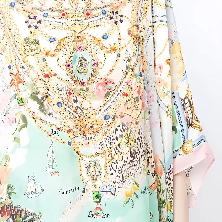 Camilla Amalfi Lullaby Silk Kaftan-4