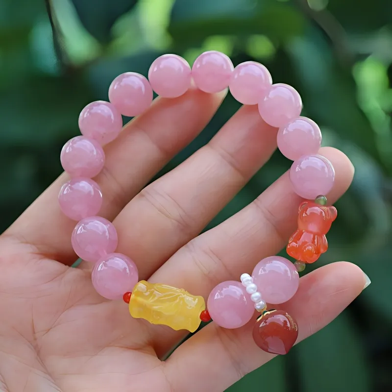 Xifeng Building Southern Red Agate Bracelets Women's-1