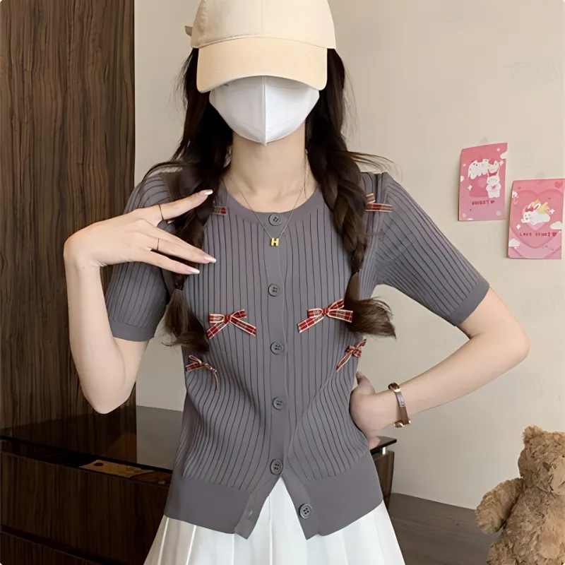 DOKZB T Shirts Women's Gray-4