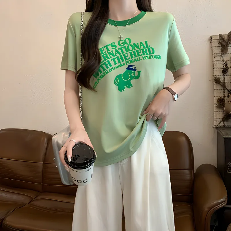 Aghr T Shirts Women's Green-2