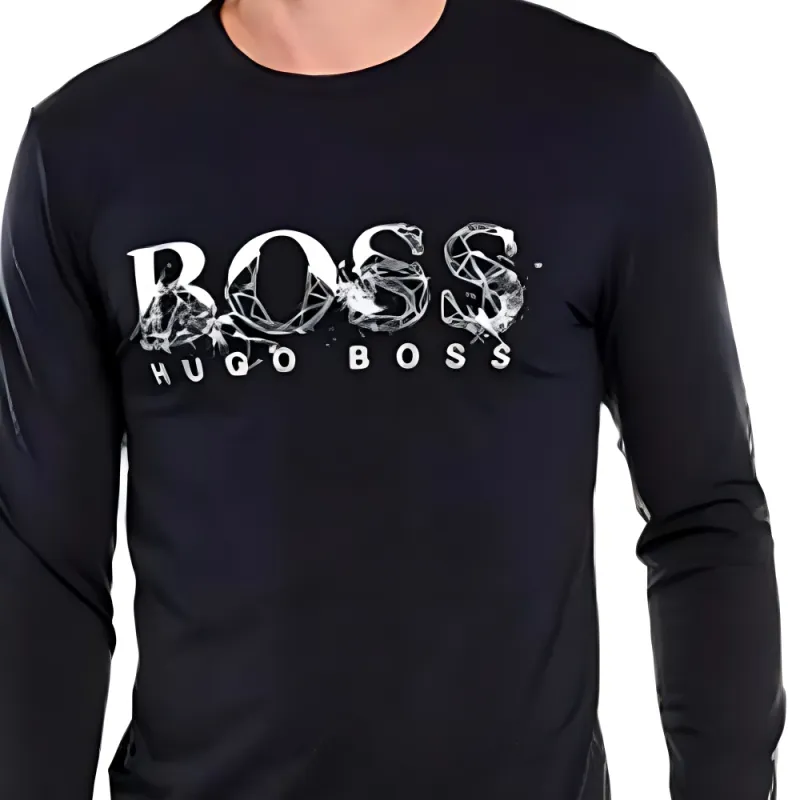 HUGO BOSS T Shirts Men Navy Blue-2
