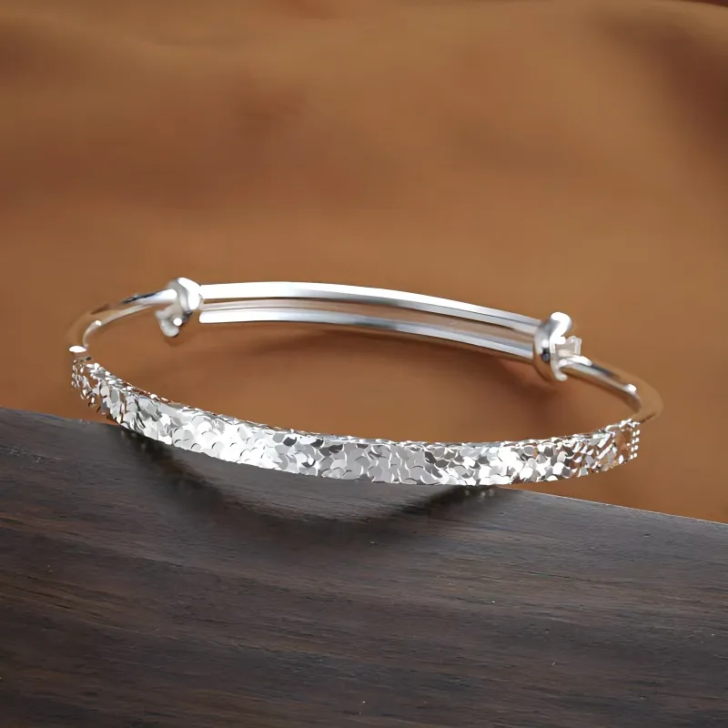 UZIID Sterling Silver Bangles Women's Silver-3