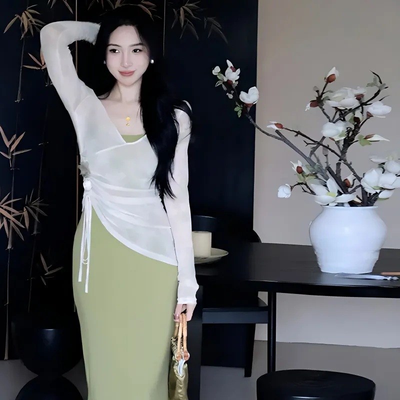 QUIET ANGEL Two Piece Skirt Sets Women's-3