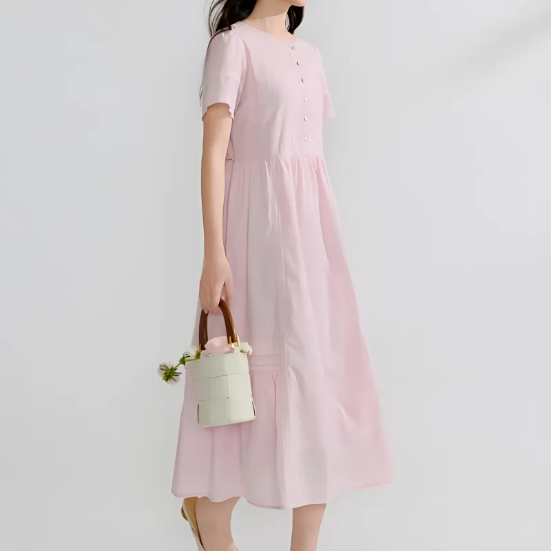 Inman Slip Dresses Women's Pink-4