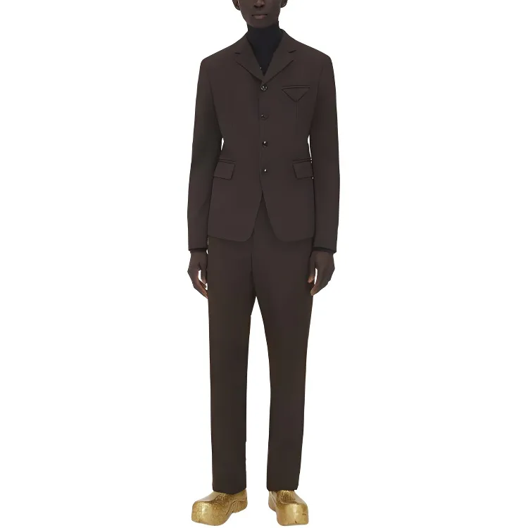 Bottega Veneta Casual Pants Men Chocolate-1
