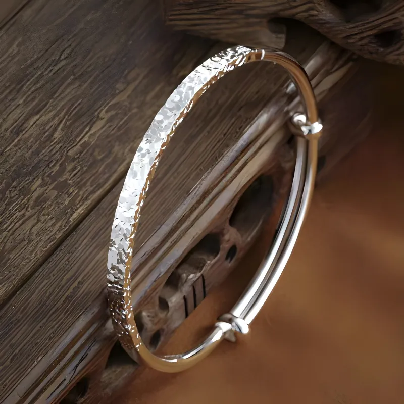 UZIID Sterling Silver Bangles Women's Silver-4