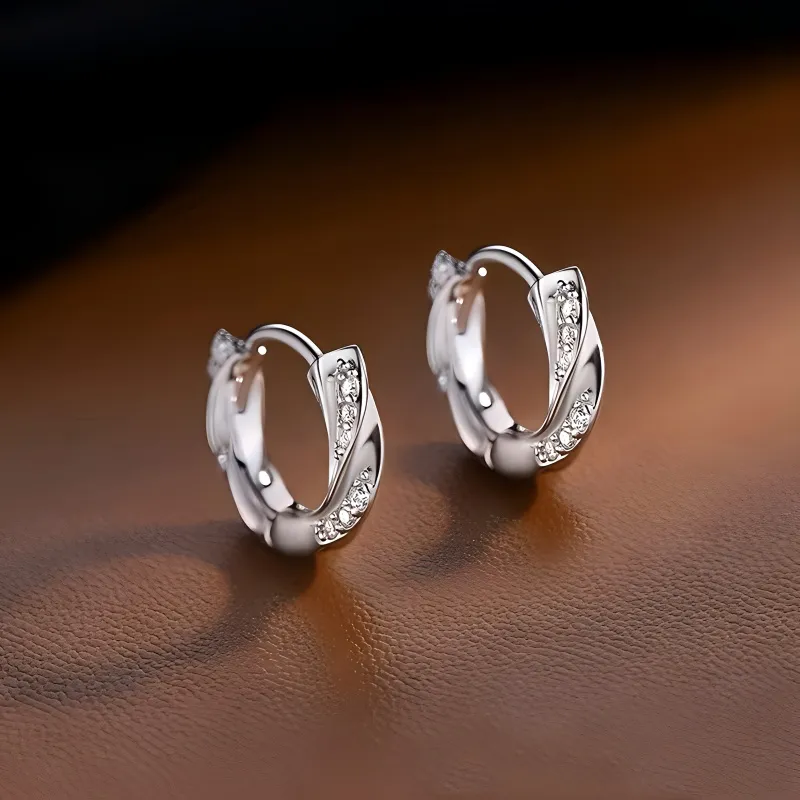 Universe Search S925 Silver Stud Earrings Unisex-2