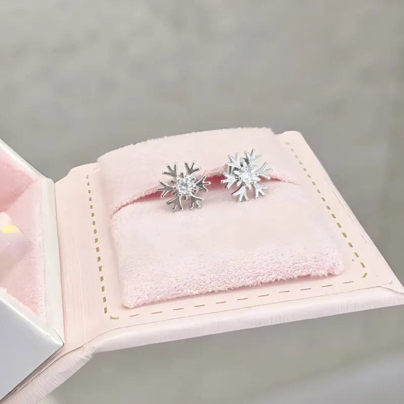 Barbie 999 Fine Silver Stud Earrings Women's-3
