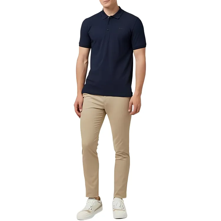 HUGO BOSS Short Sleeve Polo Shirts Men's Black-2