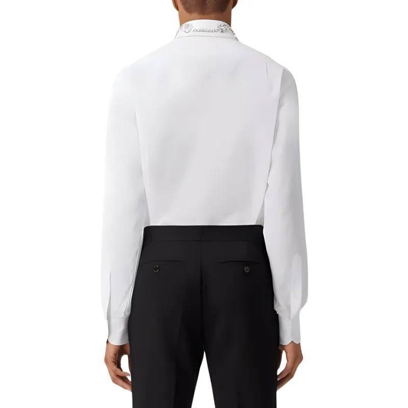 Burberry Evening wear SS23 Shirts Men White-3
