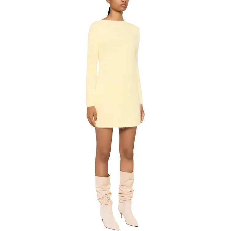 Blumarine Long-Sleeved Dresses Women's Yellow-2