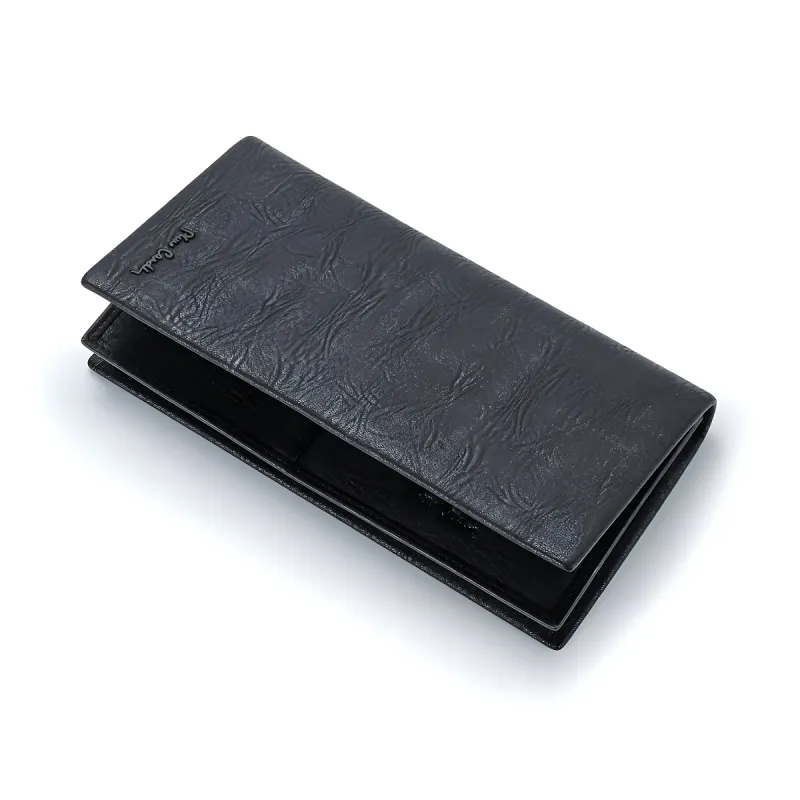 PIERRE CARDIN Cow Leather Wallet Regular Men's Black-2