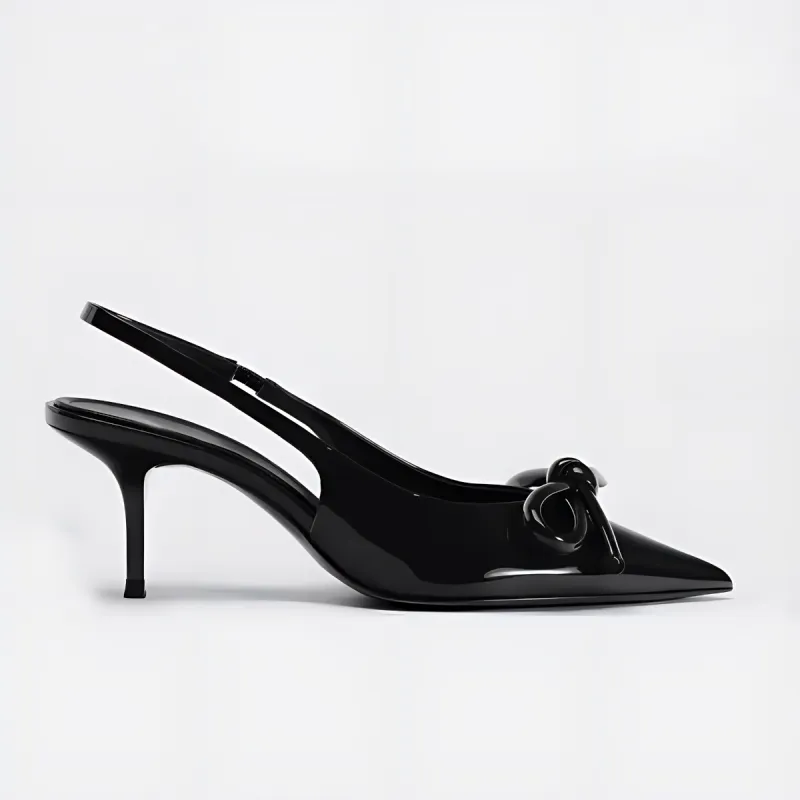 Dawei's House High Heels Women's Bowknot Box-7