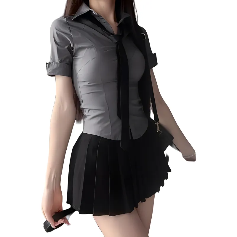 Mu Qingqing Two Piece Skirt Sets Women's-4