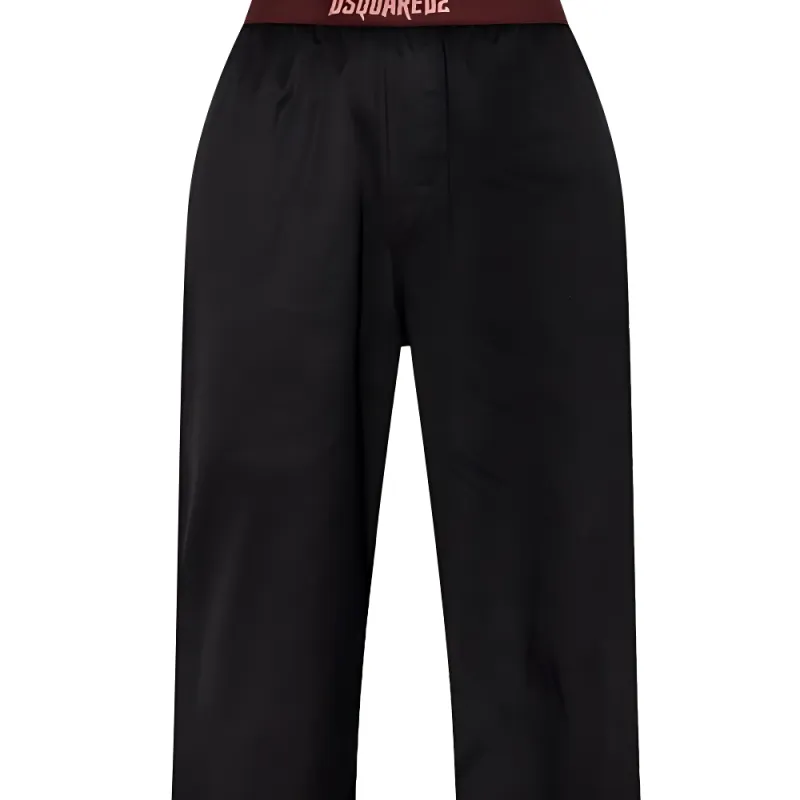DSQUARED 2 Logo Embroidered Pajama Bottoms-3