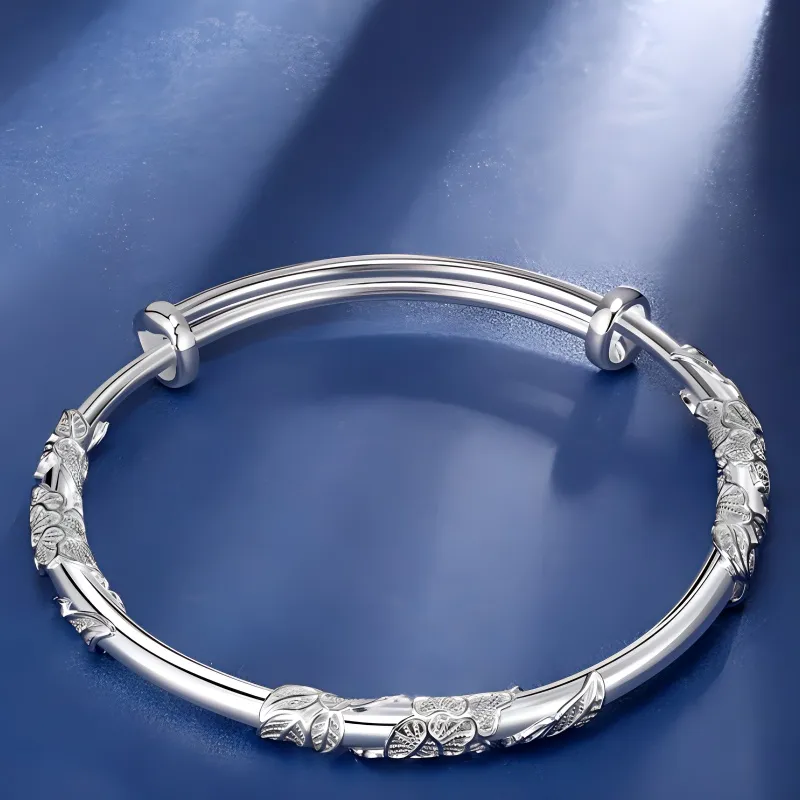 Beth Jewelry 999 Fine Silver Bangles Women's-3