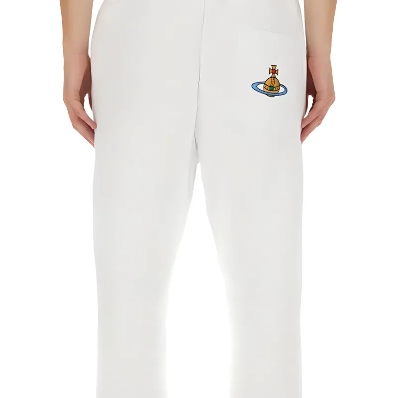 Vivienne Westwood Orb Embroidered Drawstring Track Pants-4