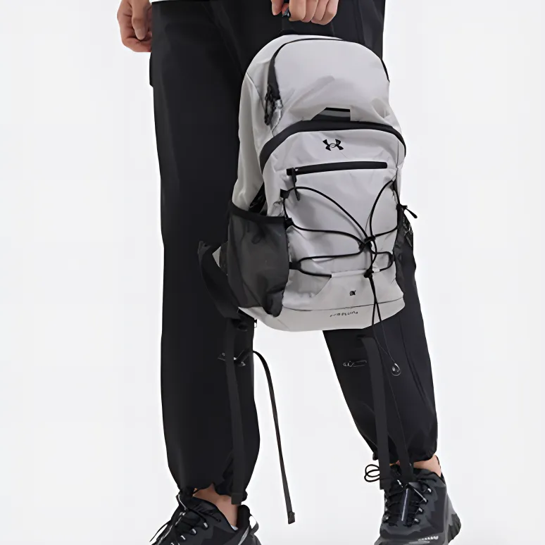 Under Armour Polyamide Backpack Unisex Silver White-4