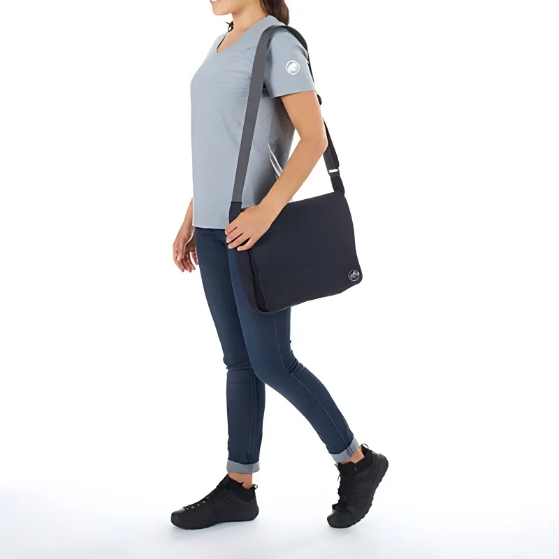 MAMMUT Nylon Crossbody Bag, Shoulder Bag Unisex Black-3