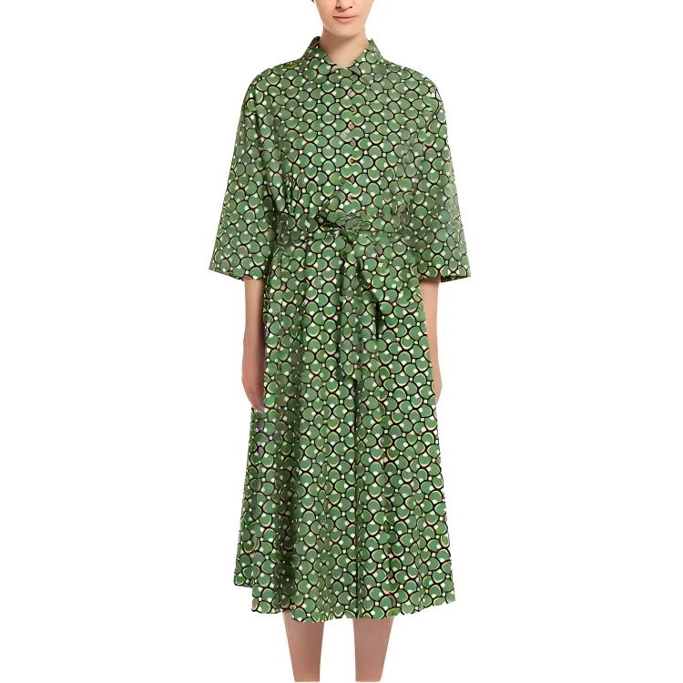 WEEKEND MaxMara Varenna All Over Patterned Dress-3